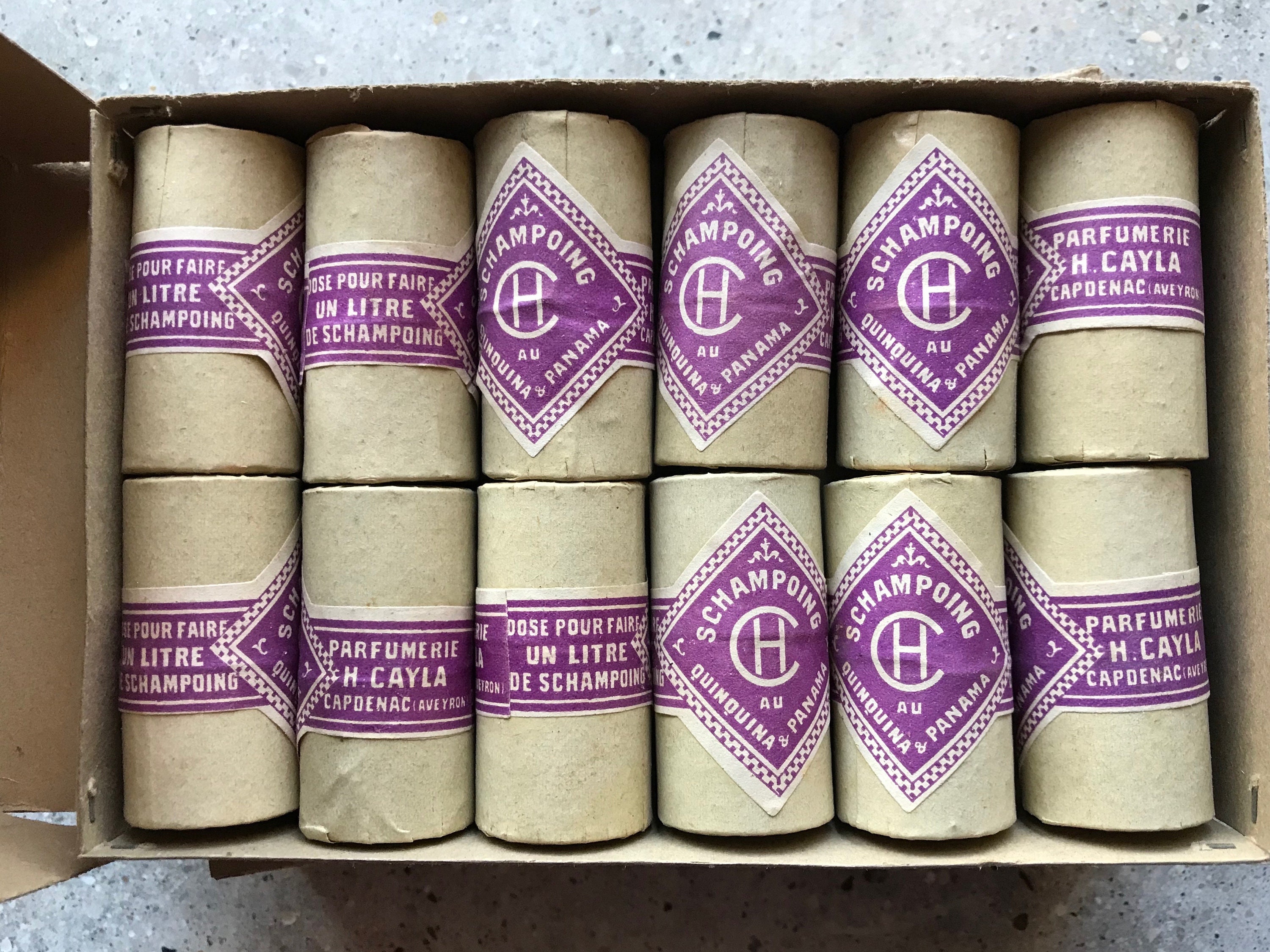 Poudre de Shampooing Vintage Français, Cosmétiques Vintage