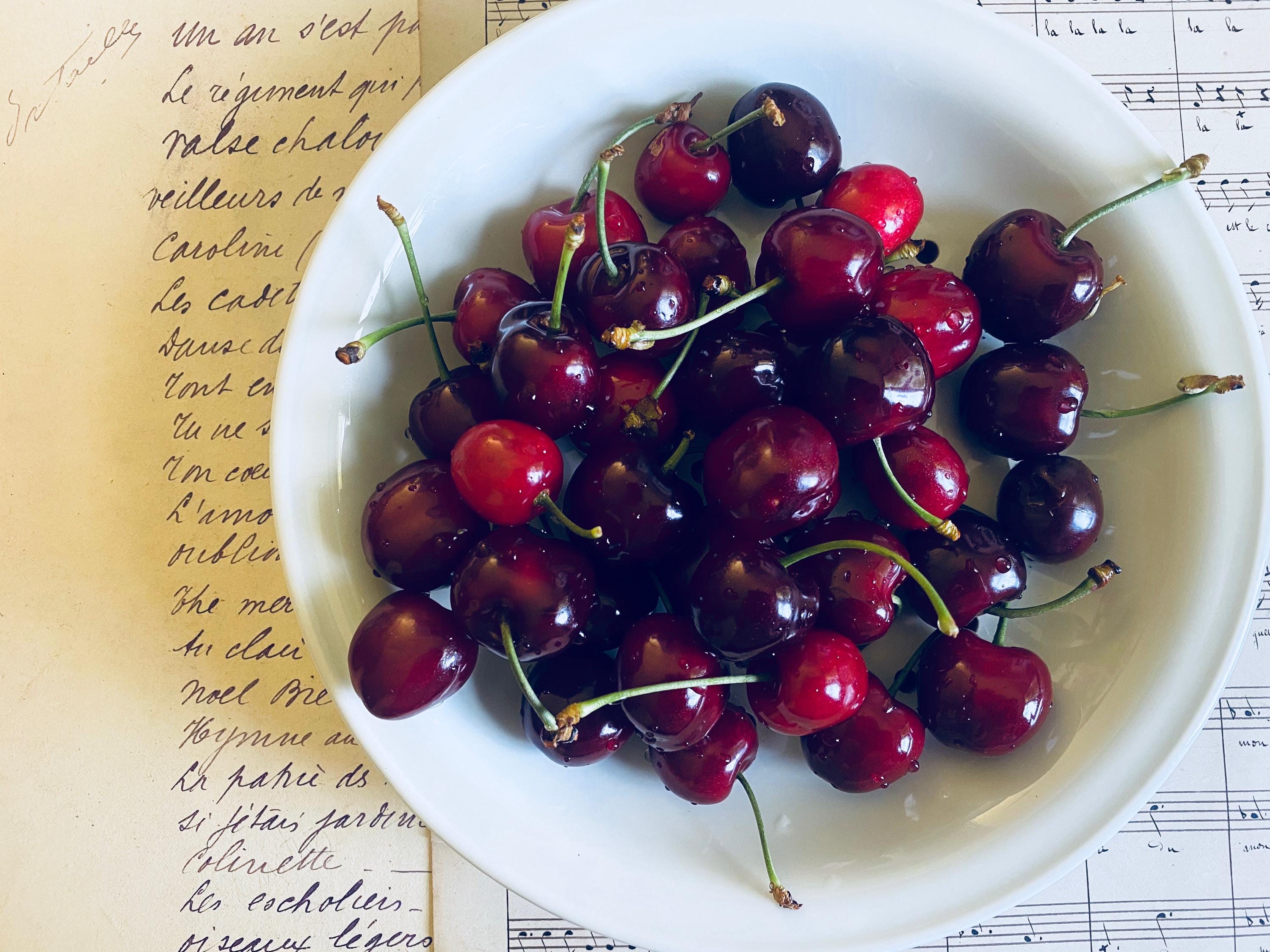 A Vintage French White Porcelain Apilco Strainer Plate, Berry