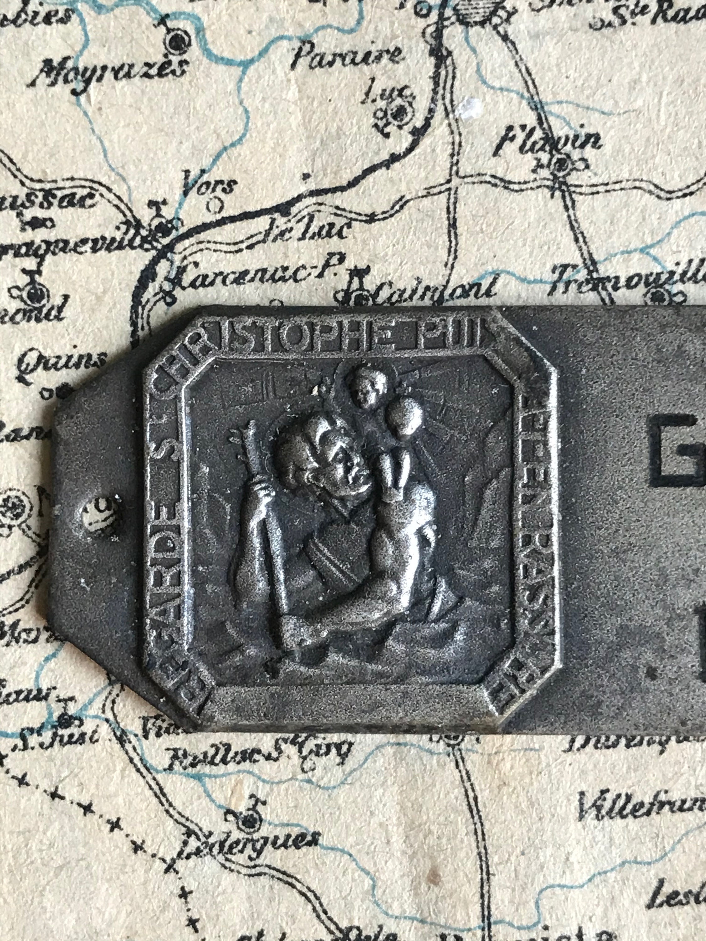 Un Millésime Français Plaque Saint-Christophe