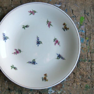 A vintage French compotier, pedestal plate, serving plate, Limoges, porcelain