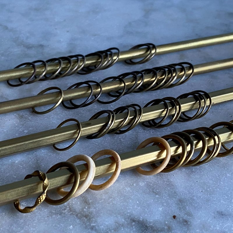 Self Return Rods French Return Curtain Rod - Etsy