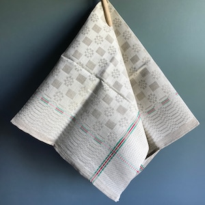 Vintage French Metis tea towels, dish towels, linen, cotton, new old stock