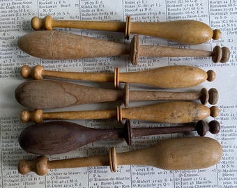 ヴィンテージ木製レース編みボビン - 3組セット - Etsy 日本