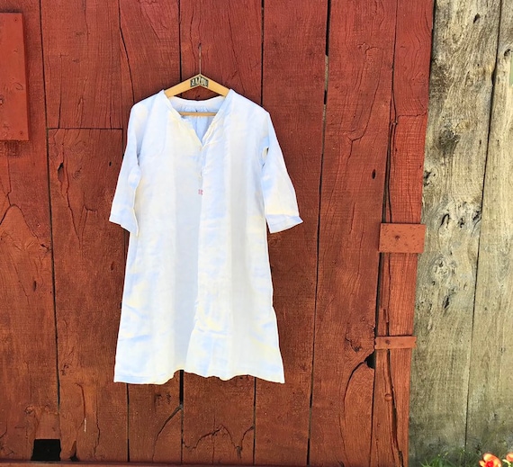 A vintage French linen tunic
