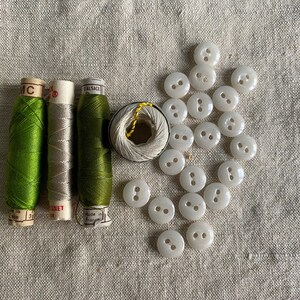 Vintage French linen and haberdashery bundle image 6