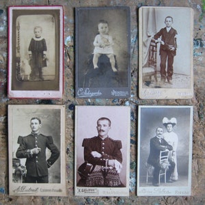 Antieke Franse kaartfoto's voor kast