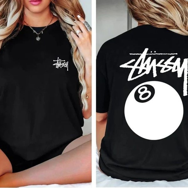 Chemise Stussy 8 balles, chemise de piscine Beefy-T Ball 8, chemise inspiration billard, tee-shirt unisexe couleurs personnalisées sweat-shirt et sweat à capuche, cadeau pour les fans