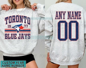 Camiseta de béisbol de Toronto personalizada, camiseta de los Blue Jays de Toronto, camiseta de béisbol de Toronto, camiseta de béisbol personalizada, camiseta de béisbol personalizada