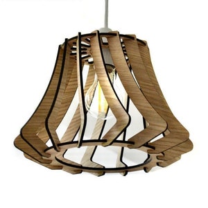 Bell Wooden Lampshade by Rewind Designs