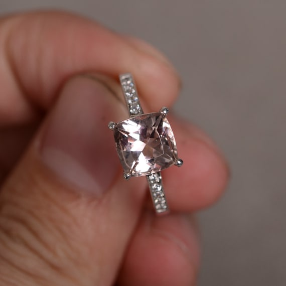 Pink beryl deals ring
