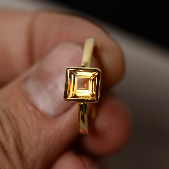 Buy Square Aqeeq Ring Online In India - Etsy India