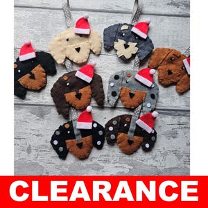 Dachshund Decoration, Felt Dog Hanging Christmas Decoration, Dachshund Dog Gift, Dog Stocking Filler, Dachshund Dog Tree Ornament Dachshund