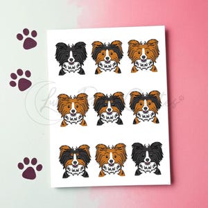 Papillon Greetings Card, Papillon Lover Card, Dog Print greetings card, Papillon birthday card, Blank Dog Card, Card for Dog Lover Papillon