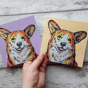 Carte de voeux Pembroke Welsh Corgi, carte pour amoureux des chiens, carte de voeux Corgi impression chien Carte d'anniversaire de chien avec chien Corgi Carte drôle de chien Corgi