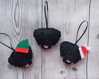 Black Labrador Dog Decoration, Black Lab Hanging Christmas Decoration, Dog Gift Labrador Retriever Dog Stocking Filler Labrador Ornament