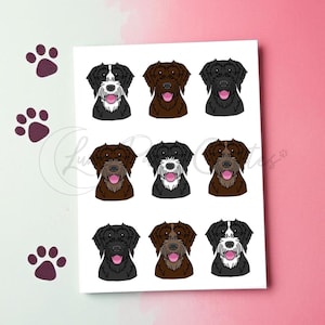Carte de voeux allemande pointeur à poil dur, carte pour amoureux des chiens, carte de voeux impression chien, carte d'anniversaire pointeur, carte chien vierge pour amoureux des chiens