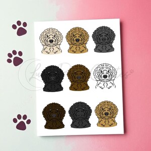 Goldendoodle Greetings Card Dog Lover Card Dog Print greetings card, Goldendoodle birthday card Dog Blank Dog Card Goldendoodle Lover Card