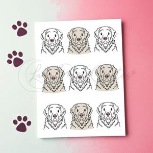 Akbash Dog Greetings Card, Dog Lover Blank Card