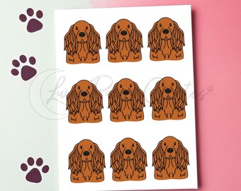 Artery8 Grußkarte Für Hundeliebhaber – Red Setter Design, Blanko, 17,5 X 12,5 Cm, Für Geburtstag, Dank Oder Glückwünsche