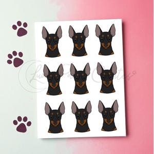Carte de voeux Toy Terrier anglais, carte pour amoureux du Toy Terrier, carte de voeux impression chien, carte d'anniversaire Toy Terrier, carte vierge pour chien, carte pour amoureux des chiens