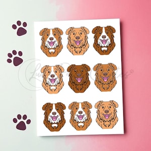 Nova Scotia Duck Tolling Retriever Greetings Card, Toller Dog Print greetings card, Toller birthday card, Blank Dog Card,Card for Dog Lover