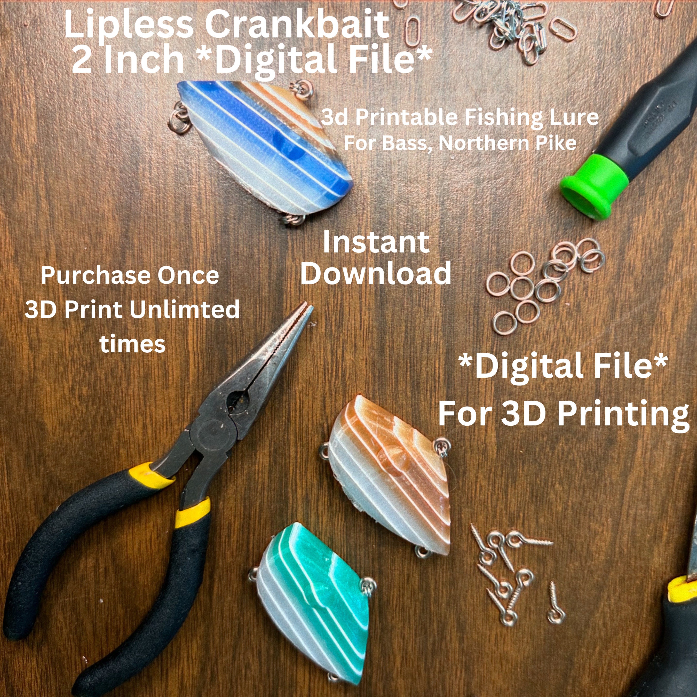 Fishing Lure Lipless Crankbait for Bass Northern Pike 3D Print Fishing Lure STL File Model for 3D Printer Easy to 3D Print Fish Catch Proven - Etsy Fishing Lure Lipless Crankbait for Bass Northern Pike 3D Print Fishing Lure STL File Model for 3D Printer Easy to 3D Print Fish Catch Proven - Etsy