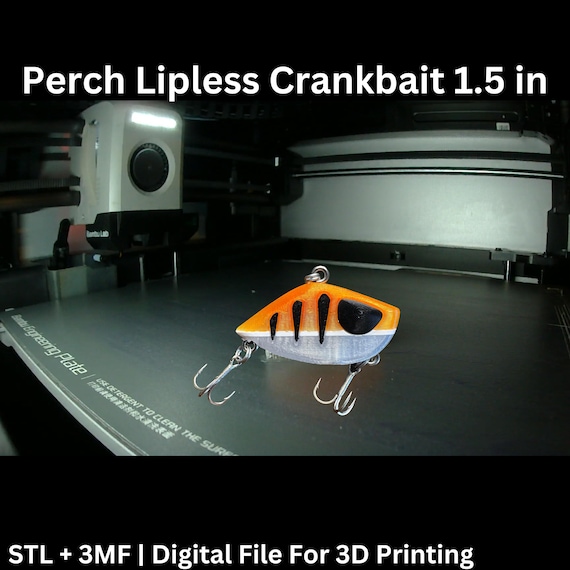 3D Print Your Own Fishing Lures  Perch Lipless Crankbait 1.5 | STL + 3MF  Files | Multicolor Design | Instant Download - Etsy Israel