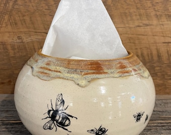 Bees & Honey Tissue Bowl or Succulent Planter