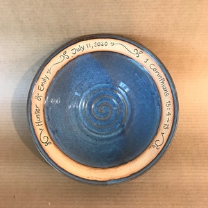 Custom Personalized Wedding Bowl