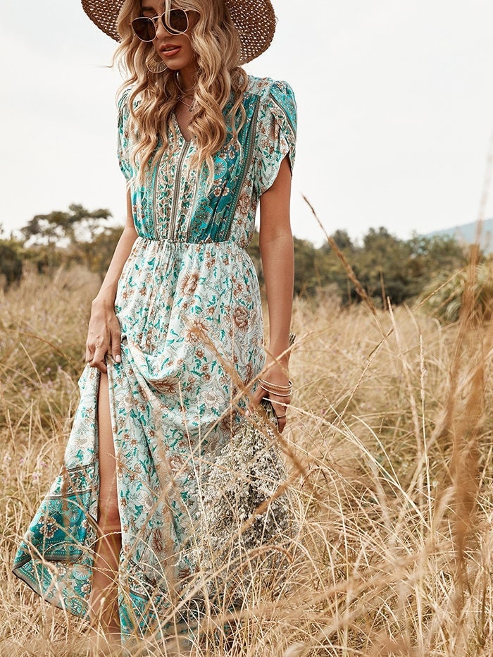 boheme maxi dress