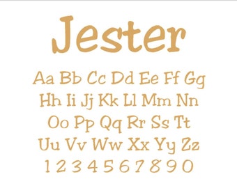 Jester Block Font Unfinished Wood/ Letter DIY Home, Nursery Decor USA Made