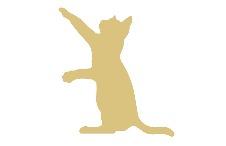 Cat Cutout Unfinished Wood Pet Animal Cat Lover Door Hanger Etsy
