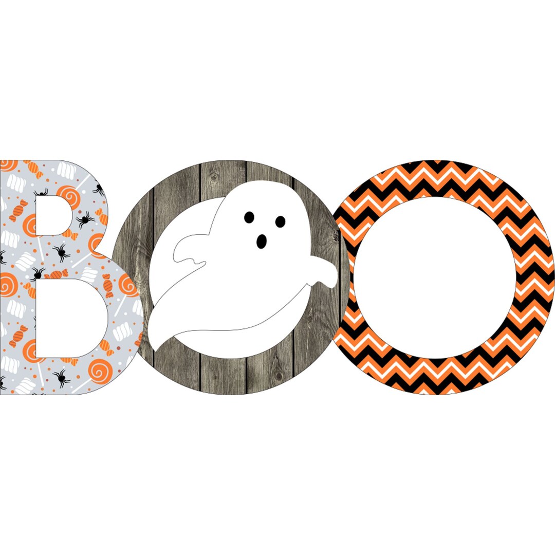Word Boo MDF Print Style 1 - Etsy