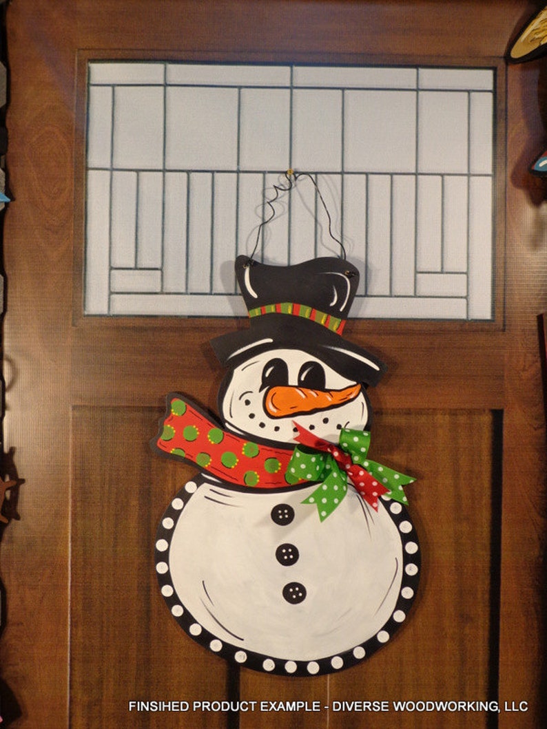 Snowman Style 2 Unfinished Wood Shape Cutout Variety Sizes USA | Etsy