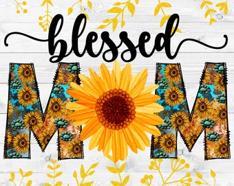 Blessed Mom Printed MDF Style 1