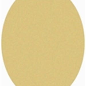 Könnte beinhalten: Ein einfarbiges, hellbraunes, ovales Objekt. Das Objekt hat eine glatte, matte Oberfläche und ist vor einem weißen Hintergrund platziert. Die Form ist ein perfektes Oval, ohne sichtbare Unvollkommenheiten oder Texturen.