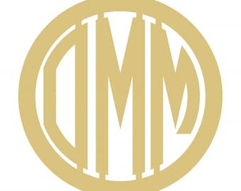 Laser Cut OMM Circle Frame: Unfinished MDF Door Hanger
