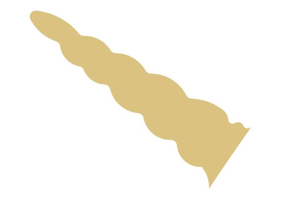 unicorn horn unfinished wood shape cutout variety sizes usa etsy