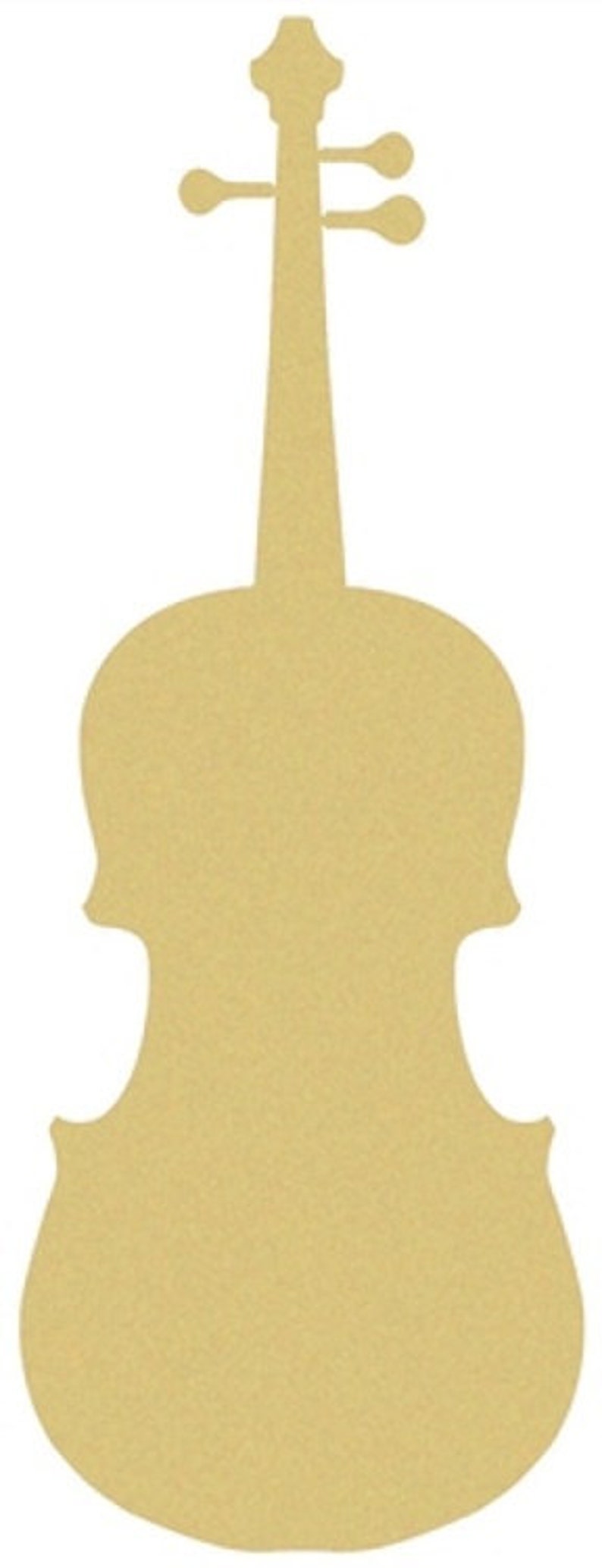 Violin Cutout Unfinished Wood Music Instrument String Etsy