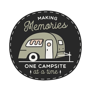 Herinneringen maken één camping tegelijk MDF-afdrukstijl 1
