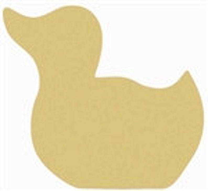 Duck Style 2 Unfinished Wood Shape Cut Outs Variety of Sizes USA Made Kids Nursery Theme