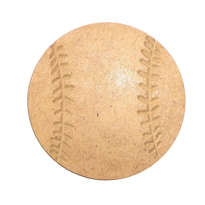 Baseball Cutout Unfinished Wood Baseball Softball Sports Major Etsy