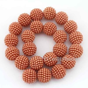 New 20mm Plastic Acrylic Round Beads, Bubble Ball Beads, Jewelry Making Beads, Gemstone Beads, Beading Supplies, Wholesale Beads---BR072