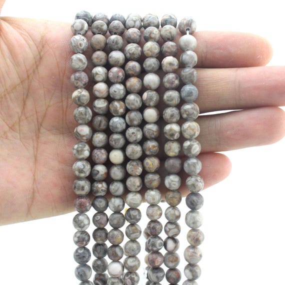 6mm Natural medical stone beads gemstone beads Round Beads Etsy