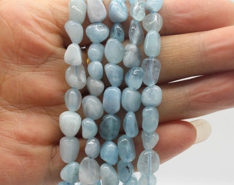 Top Natural Gemstone Freeform Nugget Tumble Stone 6mm 8mm 10mm Loose Beads 15.5" 