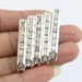 Jewelry Separator Bars with Crystals,5 Holes Flat Spacer Bar,Jewelry Making For Necklace Bracelet--CN030 