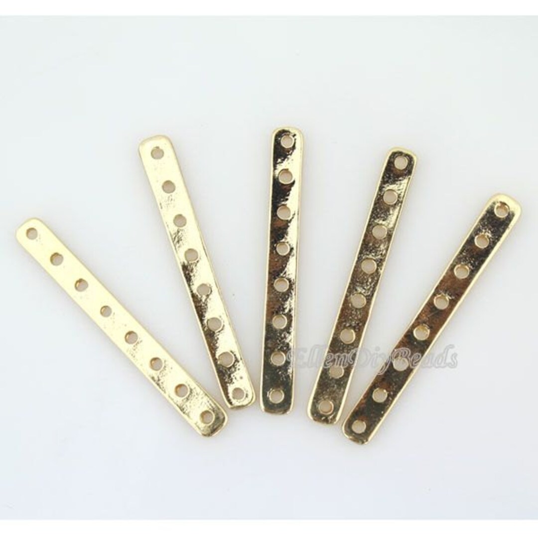 8 Holes Flat Spacer Bar,jewelry Making for Necklace Bracelet, 10 Pieces
