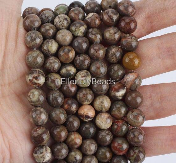 Perle Di Pietra Di Giada Persiana Multicolore Naturale Perline Distanziatrici Rotonde Allentate Per La Creazione Di Gioielli Accessori Per Bracciali Fai Da Te 15 ''6 -12MM - Foto 7