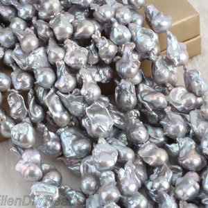 thumbnail image 2 of Wholesale Real Natural Black Tahitian Pearl Beads – 5-6mm Baroque – 15" Strand – Loose 2 of 6