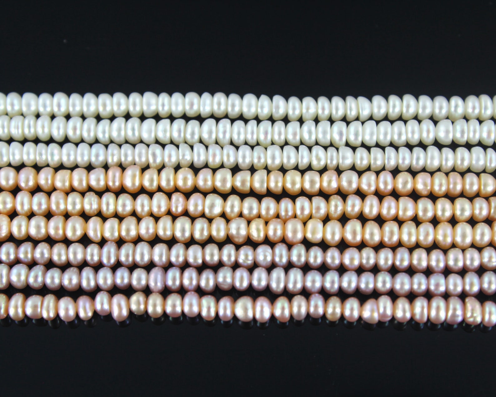 AA Genuine Freshwater Button Pearl Beadcultured Pearl Etsy